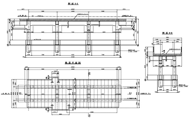 図－6　URT高架橋　一般図