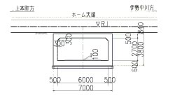 図－3　近鉄線下横断自由通路断面図